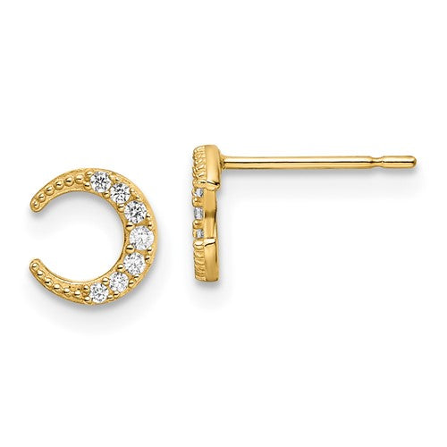 14k-cz-moon-post-earrings-SolomonJeweler-Wichita-KS-CustomJewelry