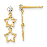 14k-polished-dangle-star-with-cz-post-earrings-SolomonJeweler-Wichita-KS-CustomJewelry