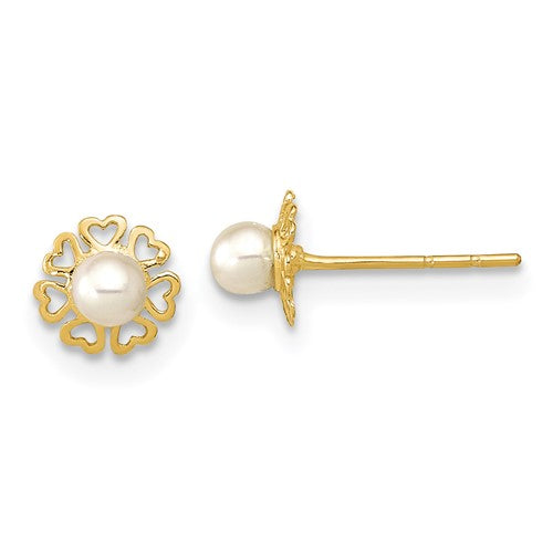 14k-polished-small-heart-petals-with-fw-cultured-pearl-post-earrings-SolomonJeweler-Wichita-KS-CustomJewelry