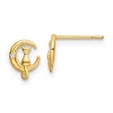 14k-cz-cat-on-the-moon-post-earrings-SolomonJeweler-Wichita-KS-CustomJewelry