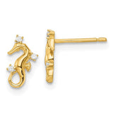 14k-yellow-gold-polished-cz-seahorse-post-earrings-SolomonJeweler-Wichita-KS-CustomJewelry