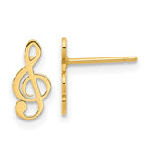 14k-polished-treble-clef-note-post-earrings-SolomonJeweler-Wichita-KS-CustomJewelry