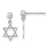 14kw-polished-star-of-david-post-dangle-earrings-SolomonJeweler-Wichita-KS-CustomJewelry
