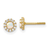 14k-polished-cz-and-created-opal-circle-screwback-post-earrings-SolomonJeweler-Wichita-KS-CustomJewelry