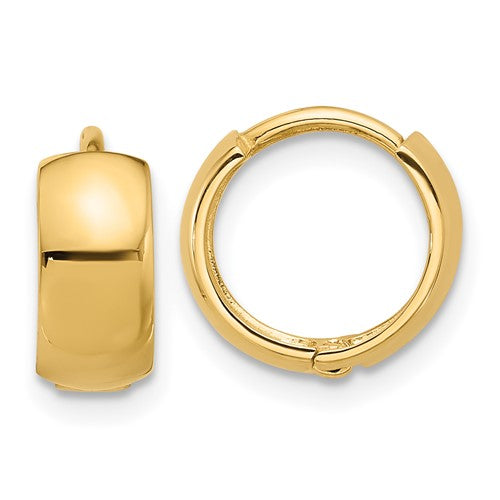 14k-polished-5mm-hinged-huggie-hoop-earrings-SolomonJeweler-Wichita-KS-CustomJewelry