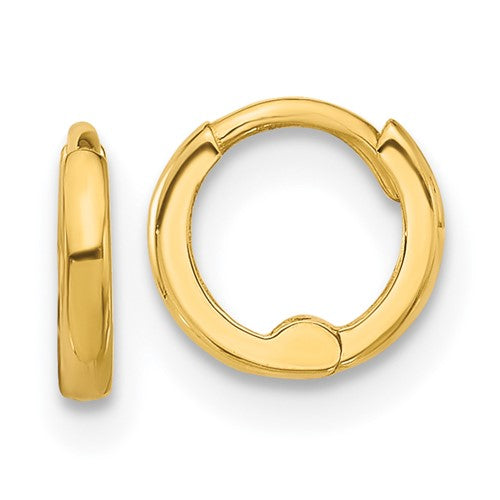 14k-polished-1-45x7-5mm-hinged-huggie-hoop-earrings-SolomonJeweler-Wichita-KS-CustomJewelry