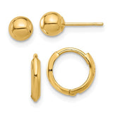 14k-polished-5mm-ball-and-hinged-hoop-earring-set-SolomonJeweler-Wichita-KS-CustomJewelry