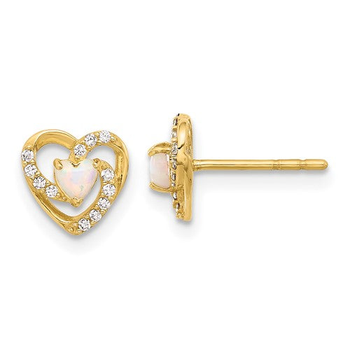 14k-cz-and-created-opal-heart-post-earrings-SolomonJeweler-Wichita-KS-CustomJewelry