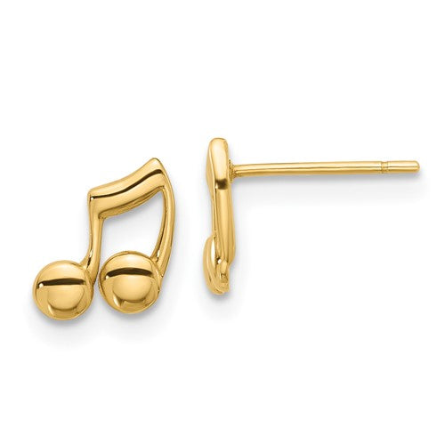 14k-polished-music-notes-post-earrings-SolomonJeweler-Wichita-KS-CustomJewelry