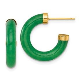 14k-polished-3-8mm-jade-post-c-hoop-earrings-SolomonJeweler-Wichita-KS-CustomJewelry