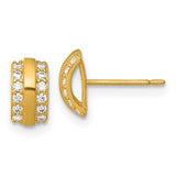 14k-polished-cz-curved-bar-post-earrings-SolomonJeweler-Wichita-KS-CustomJewelry