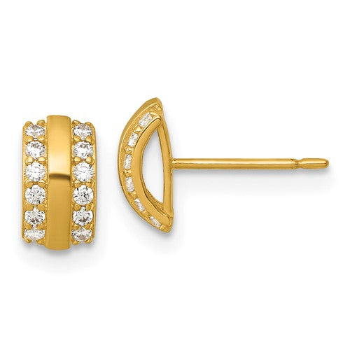 14k-polished-cz-curved-bar-post-earrings-SolomonJeweler-Wichita-KS-CustomJewelry