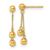 14k-polished-dangle-ball-post-earrings-SolomonJeweler-Wichita-KS-CustomJewelry