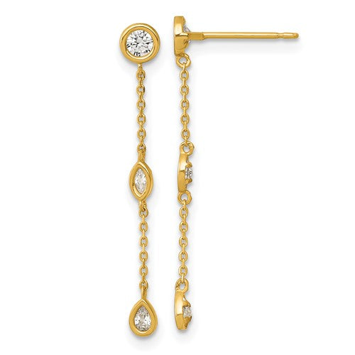 14k-polished-fancy-cz-post-dangle-earrings-SolomonJeweler-Wichita-KS-CustomJewelry
