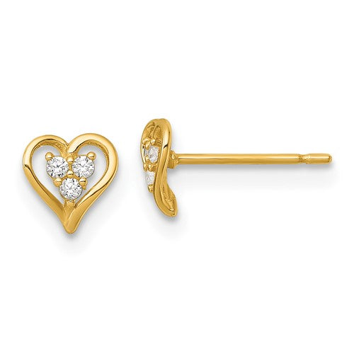 14k-polished-cz-open-heart-post-earrings-SolomonJeweler-Wichita-KS-CustomJewelry