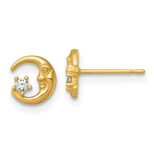 14k-polished-cz-moon-post-earrings-SolomonJeweler-Wichita-KS-CustomJewelry