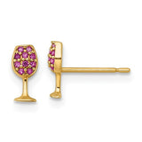 14k-polished-created-ruby-wine-glass-post-earrings-SolomonJeweler-Wichita-KS-CustomJewelry