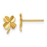 14k-polished-four-leaf-clover-post-earrings-SolomonJeweler-Wichita-KS-CustomJewelry
