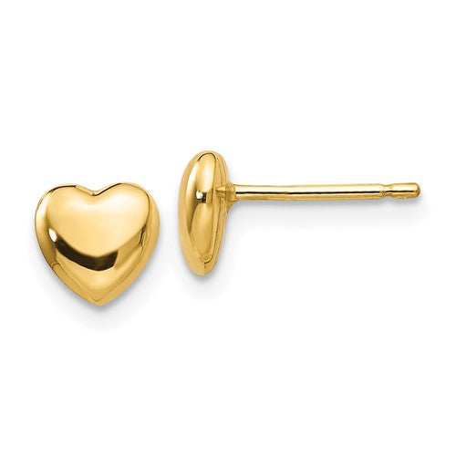 14k-polished-heart-post-stud-earrings-SolomonJeweler-Wichita-KS-CustomJewelry
