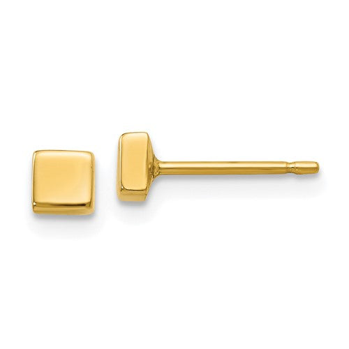 14k-polished-square-post-ear-SolomonJeweler-Wichita-KS-CustomJewelry