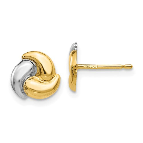 14k-polished-rhodium-fancy-post-earrings-SolomonJeweler-Wichita-KS-CustomJewelry