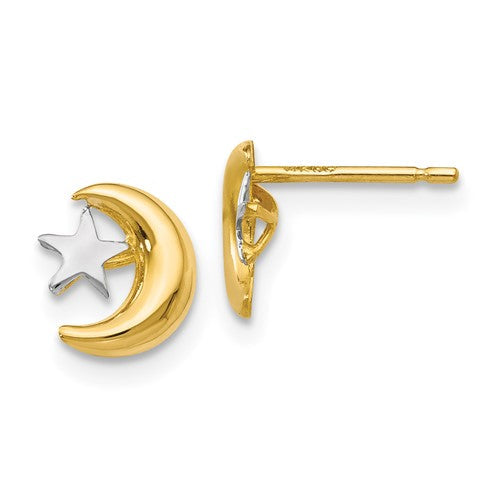 14k-polished-rhodium-moon-star-post-earrings-SolomonJeweler-Wichita-KS-CustomJewelry