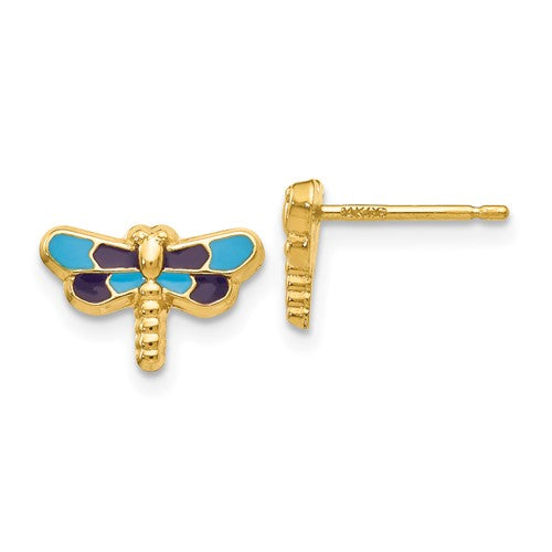 14k-enameled-dragonfly-earrings-SolomonJeweler-Wichita-KS-CustomJewelry