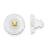 silicone-sliders-14k-yg-disk-1-pair-SolomonJeweler-Wichita-KS-CustomJewelry