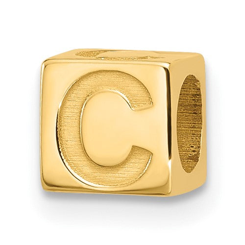 14ky-alphabet-bead-letter-c-SolomonJeweler-Wichita-KS-CustomJewelry