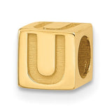 14ky-alphabet-bead-letter-u-SolomonJeweler-Wichita-KS-CustomJewelry