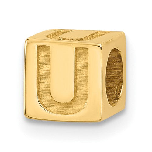 14ky-alphabet-bead-letter-u-SolomonJeweler-Wichita-KS-CustomJewelry