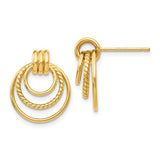 14k-polished-and-textured-fancy-post-earrings-SolomonJeweler-Wichita-KS-CustomJewelry