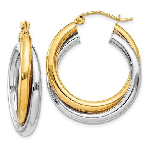14k-two-tone-double-hoop-earrings-SolomonJeweler-Wichita-KS-CustomJewelry