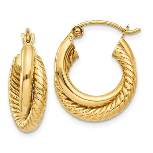 14k-polished-twisted-double-hoop-earrings-SolomonJeweler-Wichita-KS-CustomJewelry