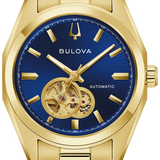 Part of the Surveyor collection of Bulova men’s watches, this classically styled automatic watch offers exceptional design with a glimpse of mechanical wonder. 