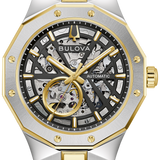 This Bulova men’s watch from the Prestige collection balances bold design with a refined presence.