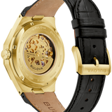 This Bulova men’s watch from the Prestige collection balances bold design with a refined presence.