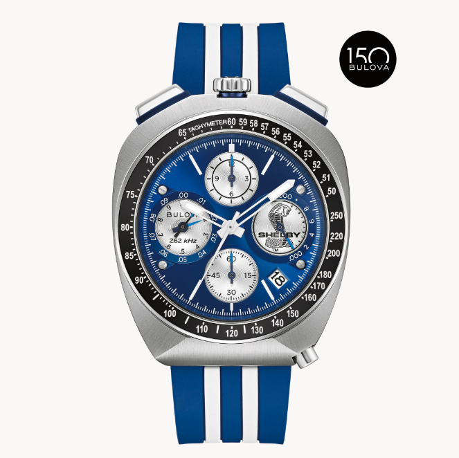 The new Racing Chronograph brings the power of Shelby’s creations to your wrist for unparalleled style. Limited to 7,500  pieces worldwide.