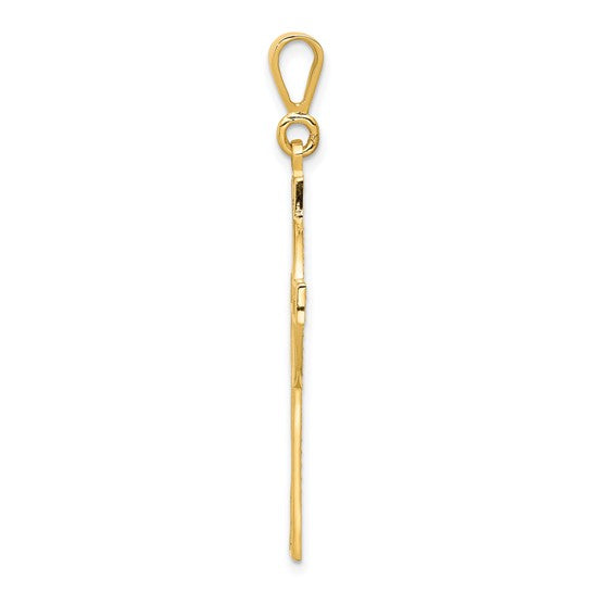 14 Karat Yellow Gold Celtic Cross Charm