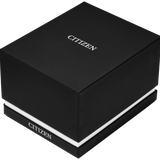 Black Citizen watch box on a white background