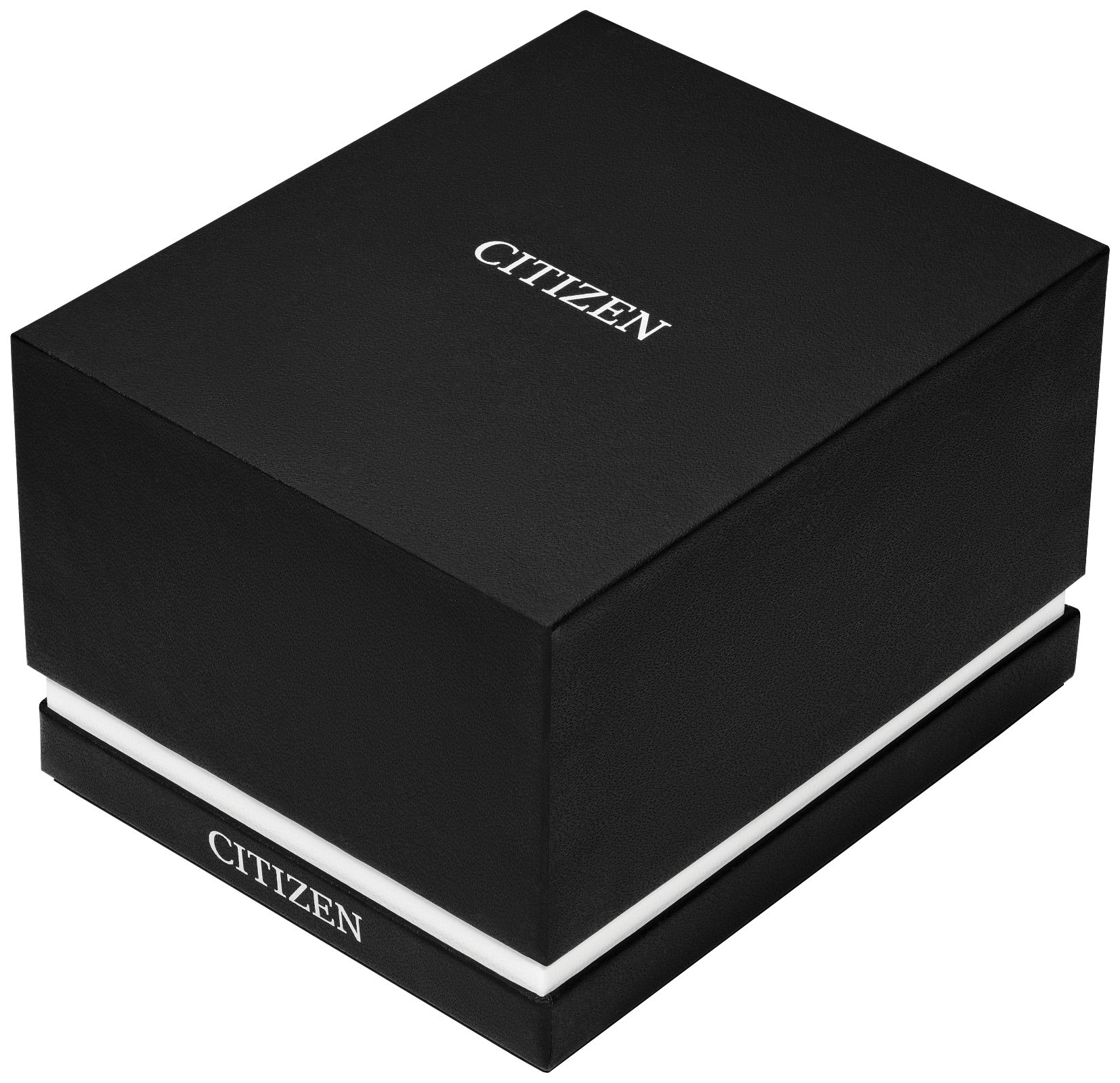 Black Citizen watch box on a white background
