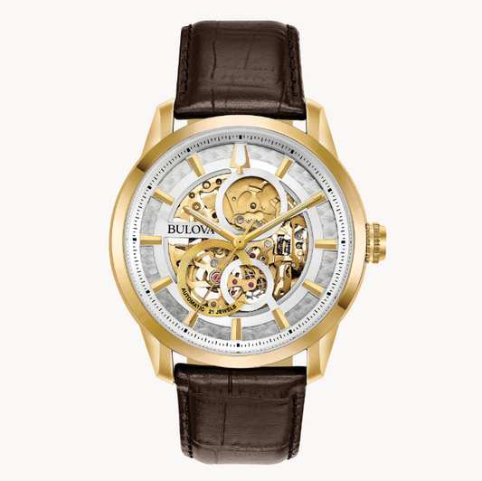 Classic Sutton Sophisticated design with full exhibition dial and case-back. 