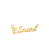 Custom 10K Gold Script Nameplate Pendant