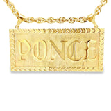 10K/14K Yellow Gold Custom Name Pendant – Solomon Jeweler
