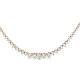 14K Gold Graduated Lab Diamond Tennis Necklace – Solomon Jeweler