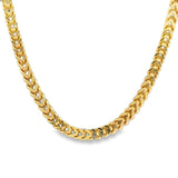 10K Franco chain necklace in yellow gold by Solomon Jeweler
