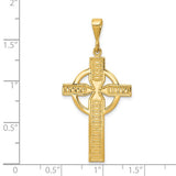 14 Karat Yellow Gold Celtic Cross Charm