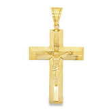 10K Yellow Gold Crucifix Cross Pendant - Solomon Jewelers