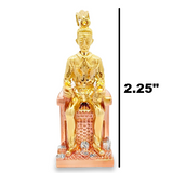 10 Karat gold Jesús Malverde pendant from Solomon Jewelers featuring a detailed Malverde figure on a gold chain.