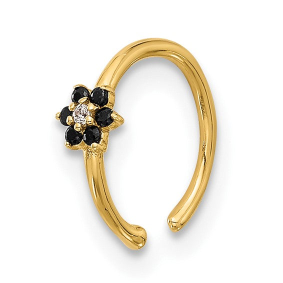 Gold flower nose ring, crafted for comfort, durability, and timeless style.